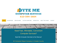 Tablet Screenshot of bytemeservices.com